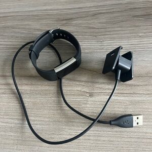 Fitbit Charge 2 Smart Fitness Tracker with Black Band & Charger